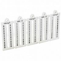 Листы с этикетками для клеммных блоков Viking 3 - горизонтальный формат - шаг 6мм²- цифры от 1 до 1 |  код. 039515 |   Legrand